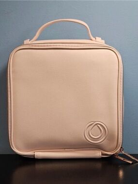 Blush Pink Cosmetic Case with Top Handle